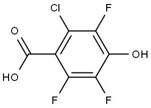 2-Chloro-3,5,6-trifluoro-4-hydroxybenzoic acid Structure