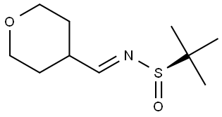 2-Propanesulfinamide, 2-methyl-N-[(tetrahydro-2H-pyran-4-yl)methylene]-, [N(E),S(R)]-