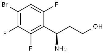 (3R)-3-amino-3-(4-bromo-2,3,6-trifluorophenyl)propan-1-ol Structure