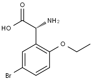 (2R)-2-AMINO-2-(5-BROMO-2-ETHOXYPHENYL)ACETIC ACID Structure