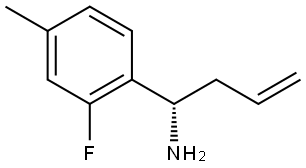 (1S)-1-(2-FLUORO-4-METHYLPHENYL)BUT-3-EN-1-AMINE 结构式