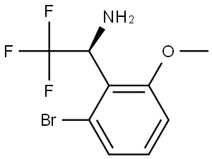 (1S)-1-(6-BROMO-2-METHOXYPHENYL)-2,2,2-TRIFLUOROETHYLAMINE,1269938-25-1,结构式