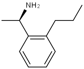 (1R)-1-(2-propylphenyl)ethan-1-amine 结构式