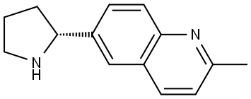 (R)-2-methyl-6-(pyrrolidin-2-yl)quinoline,1269956-35-5,结构式