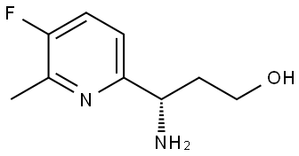 (3S)-3-AMINO-3-(5-FLUORO-6-METHYL (2-PYRIDYL))PROPAN-1-OL Structure