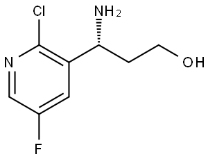 (3R)-3-AMINO-3-(2-CHLORO-5-FLUORO(3-PYRIDYL))PROPAN-1-OL Structure
