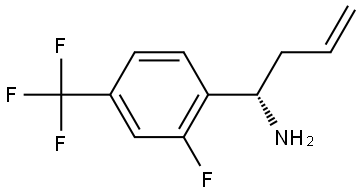 (1S)-1-[2-FLUORO-4-(TRIFLUOROMETHYL)PHENYL]BUT-3-EN-1-AMINE Structure