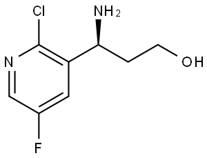 (3S)-3-AMINO-3-(2-CHLORO-5-FLUORO(3-PYRIDYL))PROPAN-1-OL,1270079-42-9,结构式