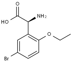 (2S)-2-AMINO-2-(5-BROMO-2-ETHOXYPHENYL)ACETIC ACID Structure