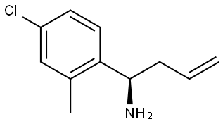 (1R)-1-(4-CHLORO-2-METHYLPHENYL)BUT-3-EN-1-AMINE 化学構造式