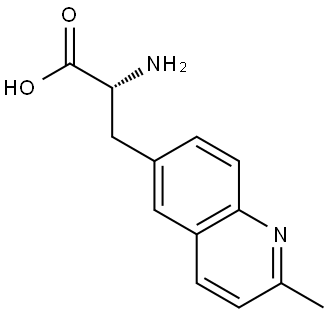 (R)-2-amino-3-(2-methylquinolin-6-yl)propanoic acid,1270135-41-5,结构式