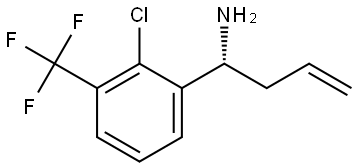 (1R)-1-[2-CHLORO-3-(TRIFLUOROMETHYL)PHENYL]BUT-3-EN-1-AMINE,1270135-64-2,结构式