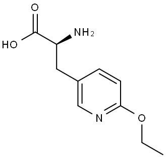 (2S)-2-AMINO-3-(6-ETHOXYPYRIDIN-3-YL)PROPANOIC ACID 结构式