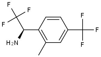 (1R)-2,2,2-TRIFLUORO-1-[2-METHYL-4-(TRIFLUOROMETHYL)PHENYL]ETHYLAMINE Structure