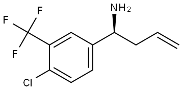 (1S)-1-[4-CHLORO-3-(TRIFLUOROMETHYL)PHENYL]BUT-3-EN-1-AMINE 结构式