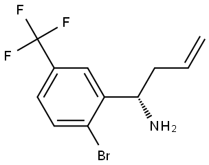 (1S)-1-[2-BROMO-5-(TRIFLUOROMETHYL)PHENYL]BUT-3-EN-1-AMINE 结构式