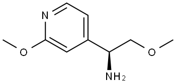 (S)-2-methoxy-1-(2-methoxypyridin-4-yl)ethan-1-amine 结构式