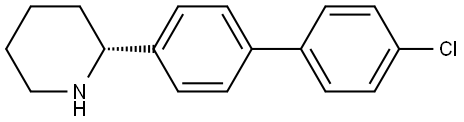(2R)-2-(4'-CHLORO-[1,1'-BIPHENYL]-4-YL)PIPERIDINE,1270191-63-3,结构式