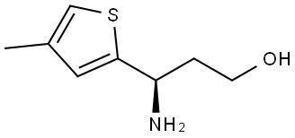 (3R)-3-AMINO-3-(4-METHYLTHIOPHEN-2-YL)PROPAN-1-OL Structure