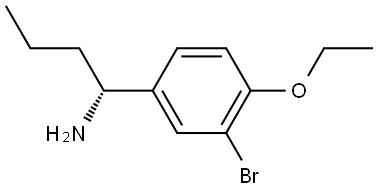 (1R)-1-(3-BROMO-4-ETHOXYPHENYL)BUTAN-1-AMINE,1270294-68-2,结构式