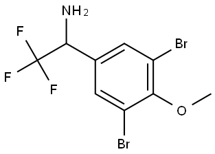 1-(3,5-DIBROMO-4-METHOXYPHENYL)-2,2,2-TRIFLUOROETHYLAMINE Structure