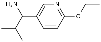 1-(6-ETHOXY(3-PYRIDYL))-2-METHYLPROPYLAMINE 化学構造式