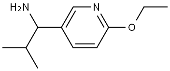 1-(6-ETHOXY(3-PYRIDYL))-2-METHYLPROPYLAMINE Structure