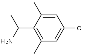 4-(1-AMINOETHYL)-3,5-DIMETHYLPHENOL Structure