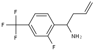 1-[2-FLUORO-4-(TRIFLUOROMETHYL)PHENYL]BUT-3-ENYLAMINE 结构式