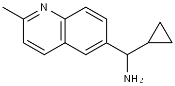 CYCLOPROPYL(2-METHYL (6-QUINOLYL))METHYLAMINE,1270345-77-1,结构式