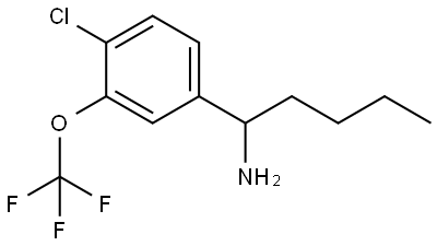 1-[4-CHLORO-3-(TRIFLUOROMETHOXY)PHENYL]PENTYLAMINE,1270346-96-7,结构式