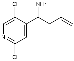 1-(2,5-DICHLORO-4-PYRIDYL)BUT-3-ENYLAMINE Structure