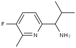 1-(5-FLUORO-6-METHYL (2-PYRIDYL))-2-METHYLPROPYLAMINE Structure