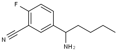 5-(AMINOPENTYL)-2-FLUOROBENZENECARBONITRILE 结构式
