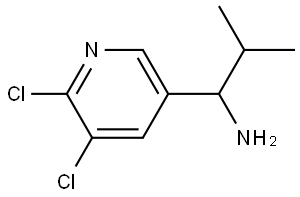 1-(5,6-DICHLORO(3-PYRIDYL))-2-METHYLPROPYLAMINE 化学構造式
