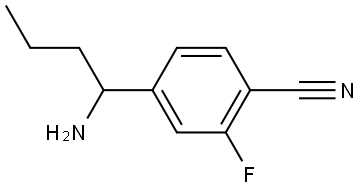 4-(1-AMINOBUTYL)-2-FLUOROBENZONITRILE Structure