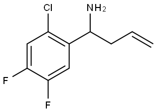 1-(2-CHLORO-4,5-DIFLUOROPHENYL)BUT-3-EN-1-AMINE,1270395-11-3,结构式