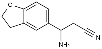 3-AMINO-3-(2,3-DIHYDRO-1-BENZOFURAN-5-YL)PROPANENITRILE 结构式