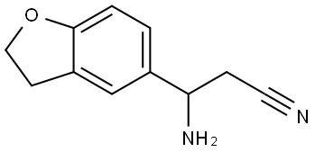 3-AMINO-3-(2,3-DIHYDRO-1-BENZOFURAN-5-YL)PROPANENITRILE,1270399-63-7,结构式