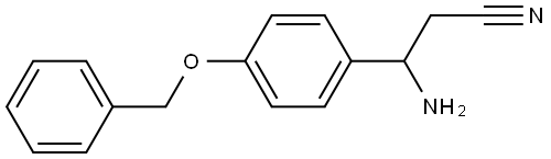 3-AMINO-3-[4-(PHENYLMETHOXY)PHENYL]PROPANENITRILE 结构式