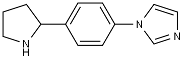 (4-PYRROLIDIN-2-YLPHENYL)IMIDAZOLE Structure