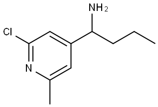1-(2-CHLORO-6-METHYLPYRIDIN-4-YL)BUTAN-1-AMINE Structure