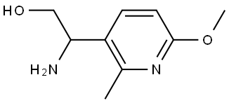 2-AMINO-2-(6-METHOXY-2-METHYLPYRIDIN-3-YL)ETHAN-1-OL 结构式