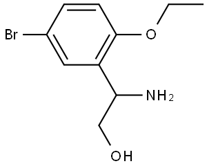 2-AMINO-2-(5-BROMO-2-ETHOXYPHENYL)ETHAN-1-OL 结构式