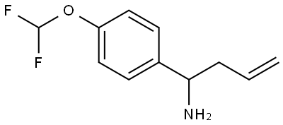1-[4-(DIFLUOROMETHOXY)PHENYL]BUT-3-ENYLAMINE,1270415-18-3,结构式