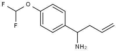 1-[4-(DIFLUOROMETHOXY)PHENYL]BUT-3-ENYLAMINE Structure