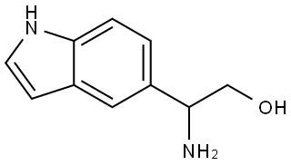 2-amino-2-(1H-indol-5-yl)ethan-1-ol Struktur