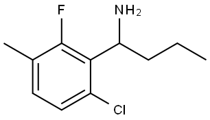 1-(6-CHLORO-2-FLUORO-3-METHYLPHENYL)BUTAN-1-AMINE Structure