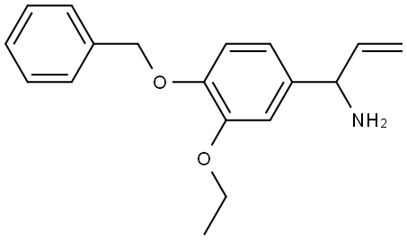 1-[3-ETHOXY-4-(PHENYLMETHOXY)PHENYL]PROP-2-ENYLAMINE 结构式