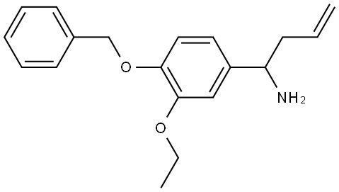 1-[3-ETHOXY-4-(PHENYLMETHOXY)PHENYL]BUT-3-ENYLAMINE Structure